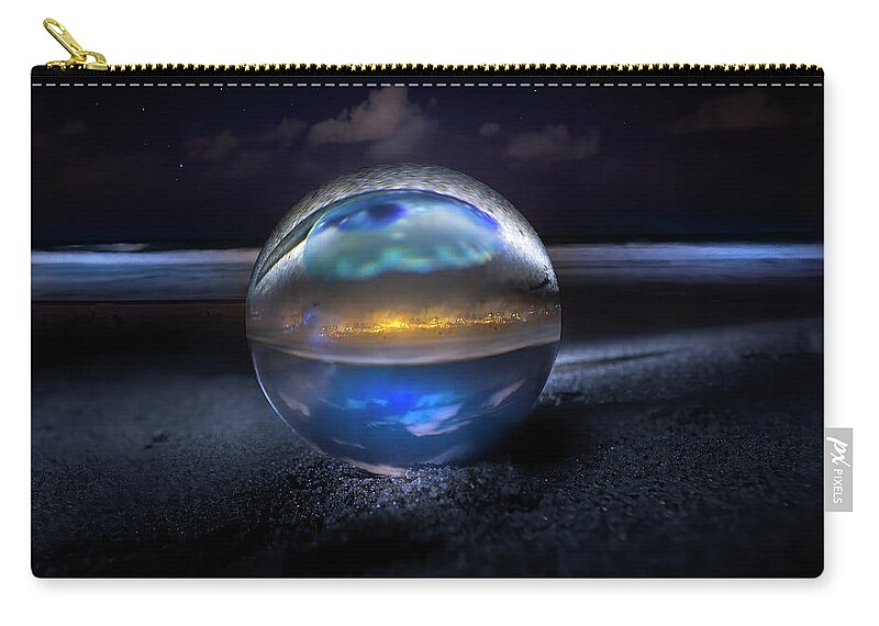 Man O War Zip Pouch featuring the photograph Reflections of a Warrior 2 by Mark Andrew Thomas