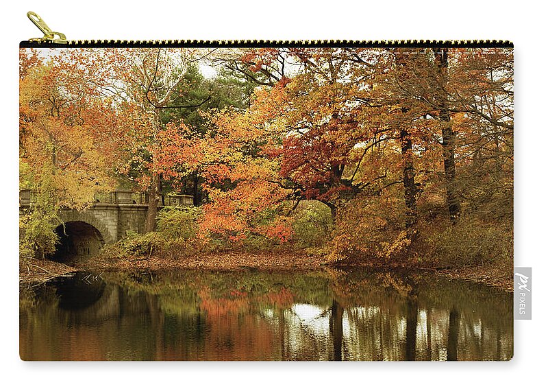 Autumn Zip Pouch featuring the photograph Reflections of October by Jessica Jenney