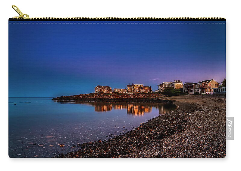Perkins Cove Carry-all Pouch featuring the photograph Reflections of Perkins Cove by Penny Polakoff