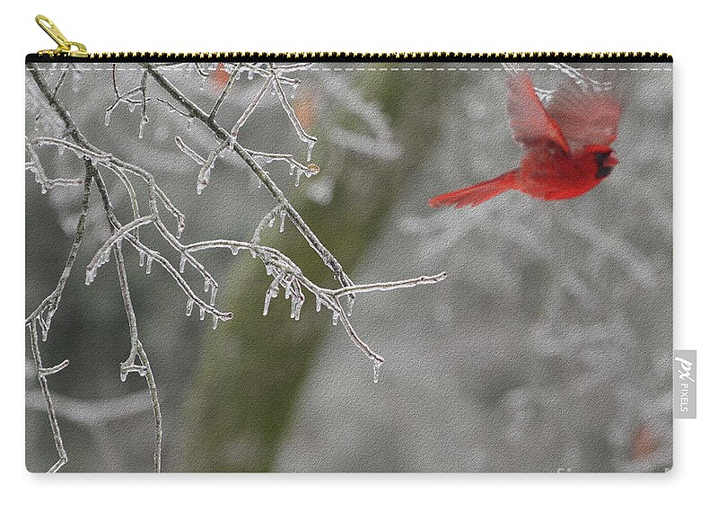 Bird Zip Pouch featuring the digital art Released To Soar by Constance Woods