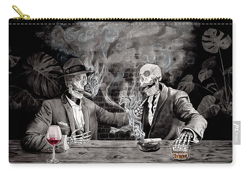 Wine Carry-all Pouch featuring the painting Remember When - original by Tiffany DiGiacomo
