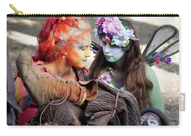 People Zip Pouch featuring the photograph Renaissance Attraction by Ivete Basso Photography
