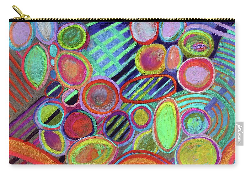  Zip Pouch featuring the painting Respiration by Polly Castor