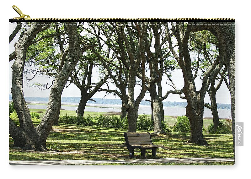  Zip Pouch featuring the photograph Rest Here by Heather E Harman