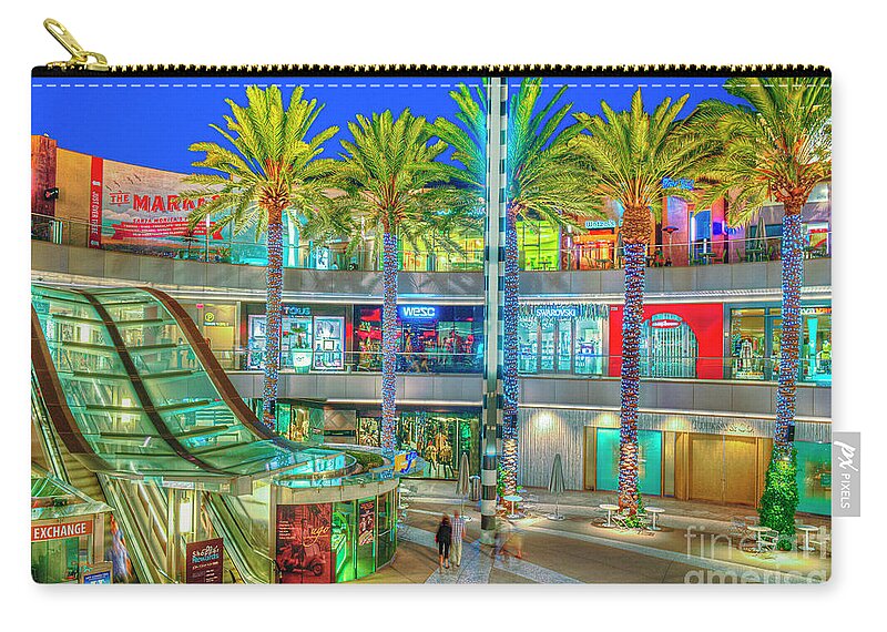 Santa Monica Place Zip Pouch featuring the photograph Retail Customer Experience by David Zanzinger
