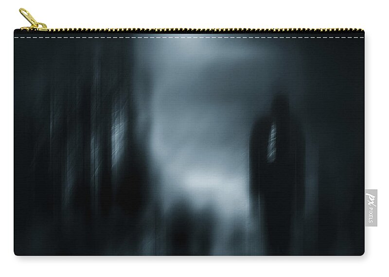Monochrome Zip Pouch featuring the photograph Return to the Light by Grant Galbraith