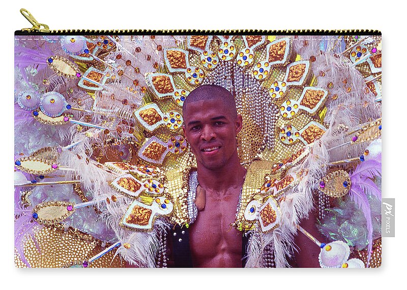 Trinidad Carry-all Pouch featuring the photograph Revel - Carnival, Trinidad and Tobago by Earth And Spirit