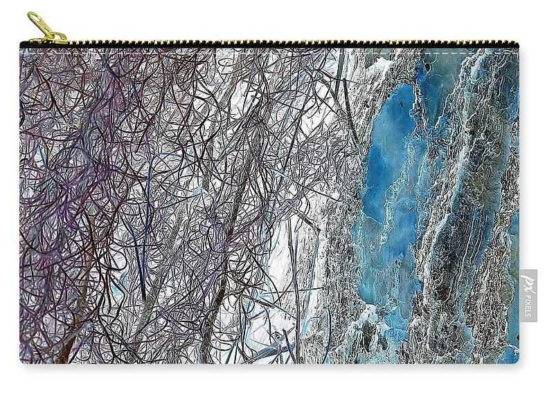 Surreal-nature-photos Zip Pouch featuring the digital art Revelation by John Hintz