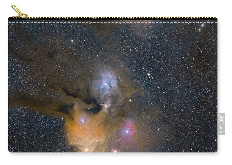 Astrophotography Zip Pouch featuring the photograph Rho Ophiuchi by Grant Twiss