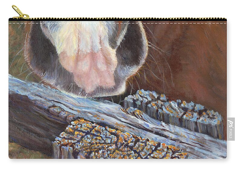 Horse Carry-all Pouch featuring the painting Rhoda Knows by Page Holland