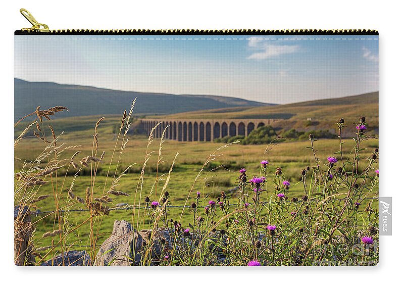 England Zip Pouch featuring the photograph Ribblehead Viaduct by Tom Holmes Photography