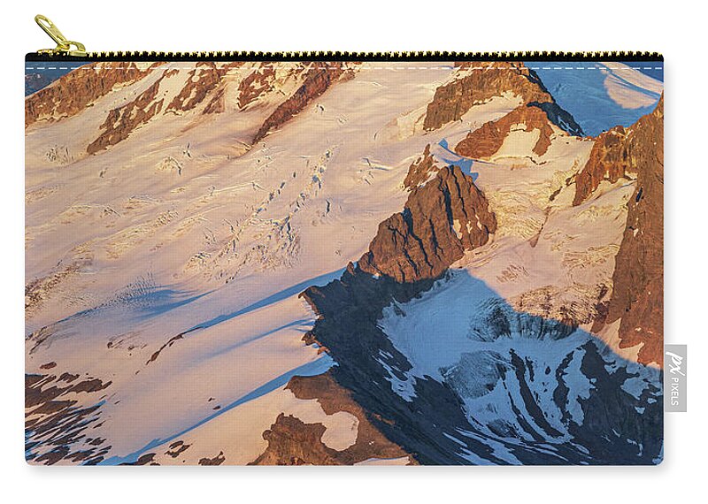 Mount Baker Carry-all Pouch featuring the photograph Ridge to Summit by Michael Rauwolf