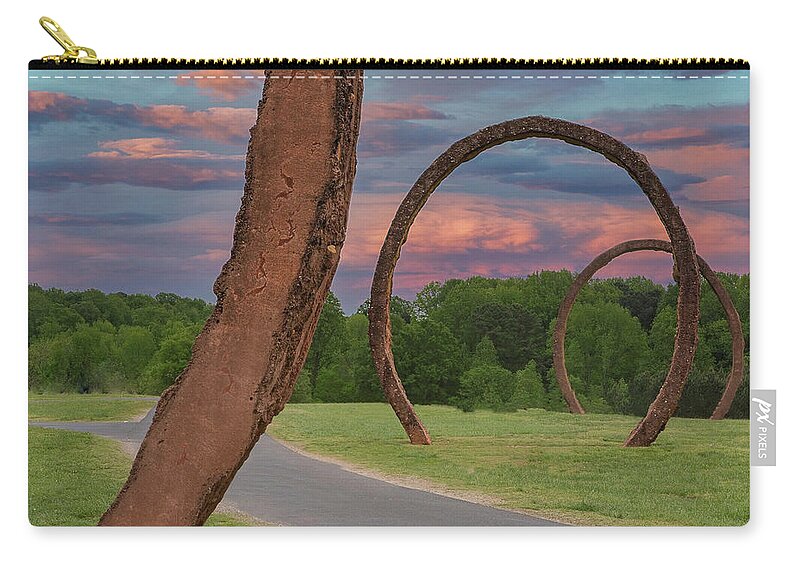 Museum Zip Pouch featuring the photograph Rings by Rick Nelson