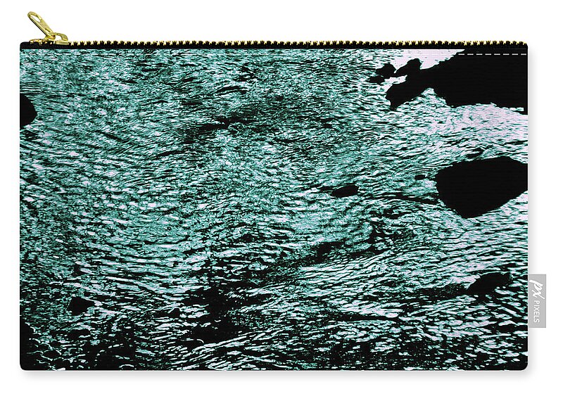 Ripples Carry-all Pouch featuring the photograph Ripples in the Stream at Twilight by Christopher Reed