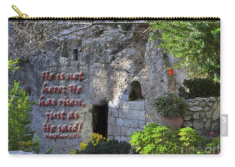 Resurrection Zip Pouch featuring the photograph Risen by Lydia Holly
