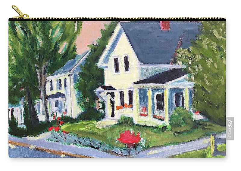 New Boston Carry-all Pouch featuring the painting River Road by Cyndie Katz