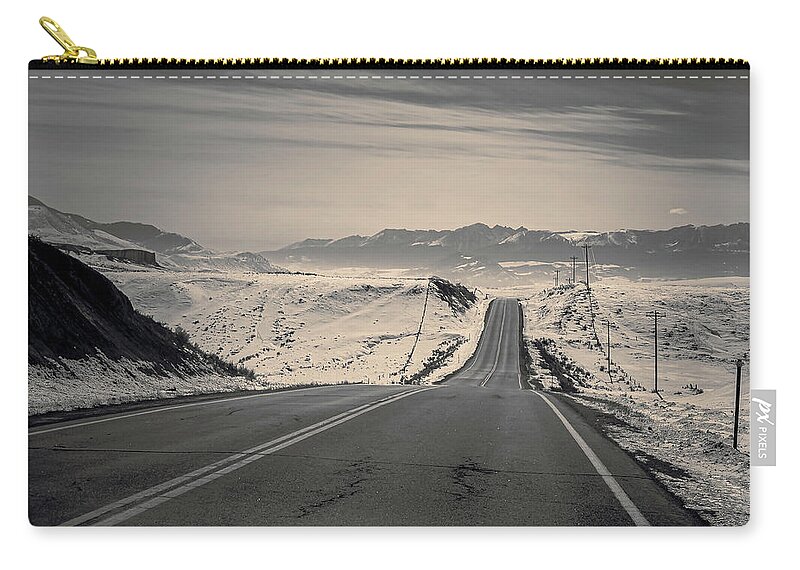 Colorado Zip Pouch featuring the photograph Road To Kremmling by Michael Smith