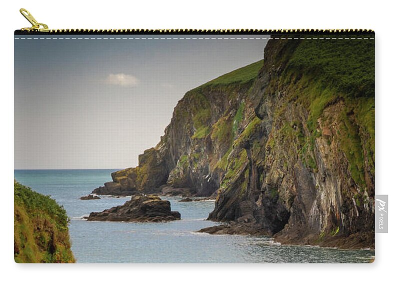 Cove Zip Pouch featuring the photograph Road To Nohaval Cove by Mark Callanan