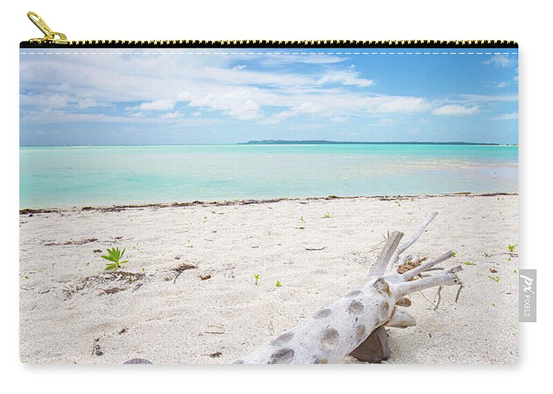 Driftwood Carry-all Pouch featuring the photograph Robinson Crusoe's Living Room by Becqi Sherman