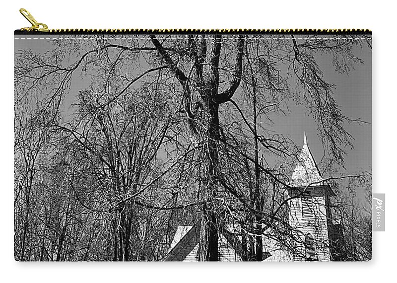 Rockford Carry-all Pouch featuring the photograph Rockford by Faith BW by Lee Darnell