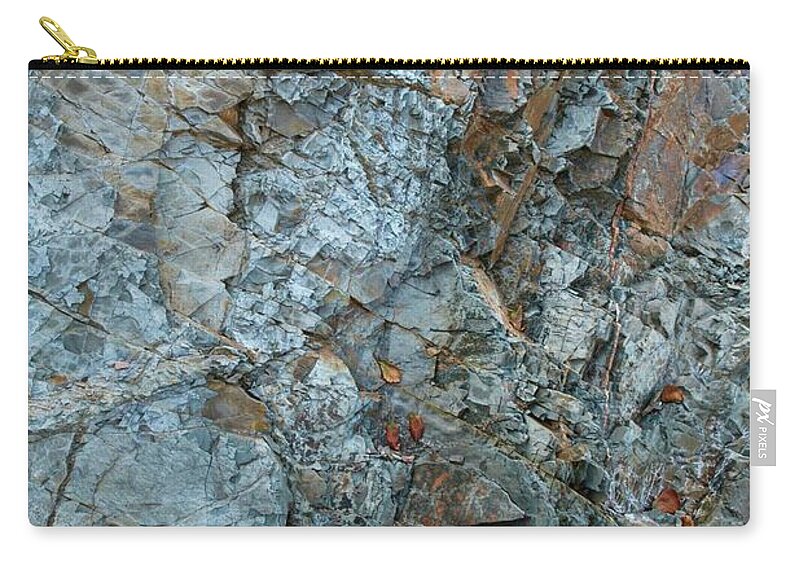 Rocks Zip Pouch featuring the photograph Rocks 2 by Alan Norsworthy