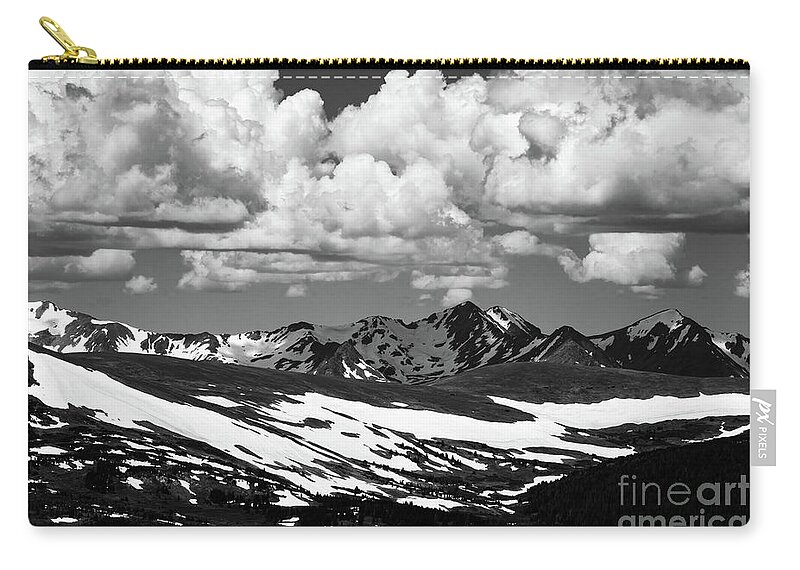 Clouds Zip Pouch featuring the photograph Rocky Mountain View by Ana V Ramirez