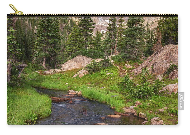 Mountain Zip Pouch featuring the photograph Rocky Mountain Views by Darren White