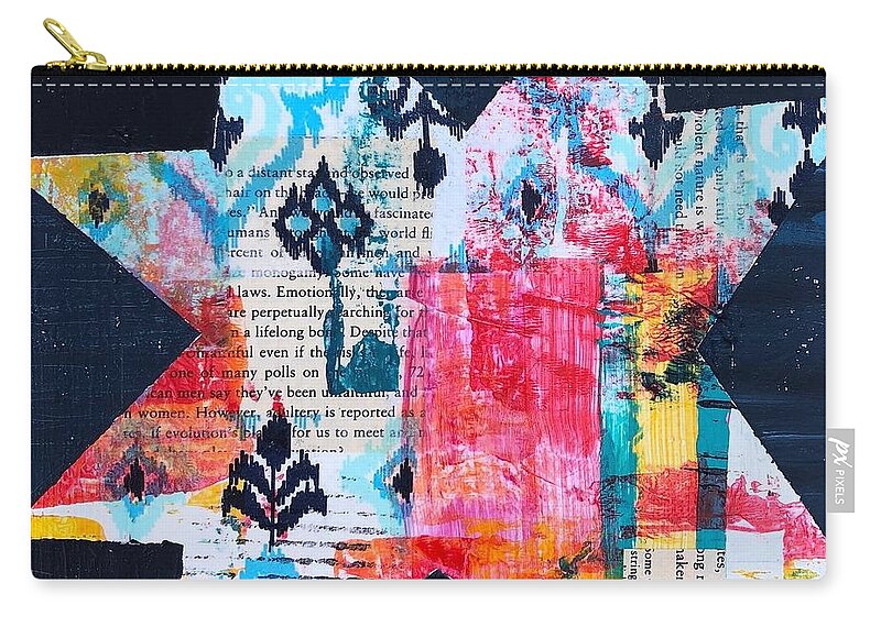 Star Carry-all Pouch featuring the painting Roll Call of Extinction by Cyndie Katz