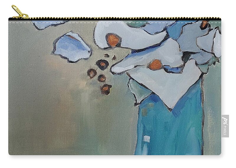 Still Life Carry-all Pouch featuring the painting Romance on the Beach by Sheila Romard