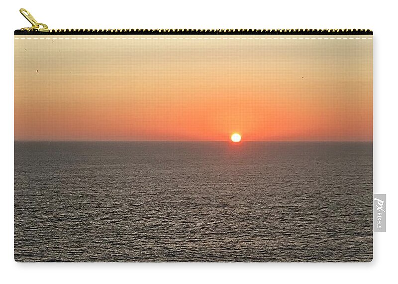 Algarve Zip Pouch featuring the photograph Setting Slowly by Christine Rivers