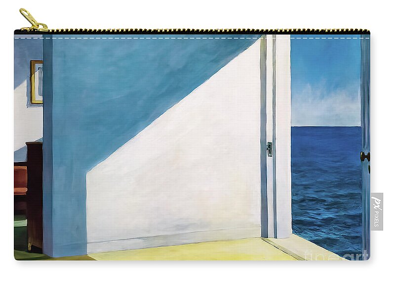 Rooms Zip Pouch featuring the painting Rooms by the Sea 1951 by Edward Hopper