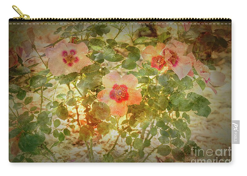 Roses Carry-all Pouch featuring the photograph Rose Garden 1 by Elaine Teague