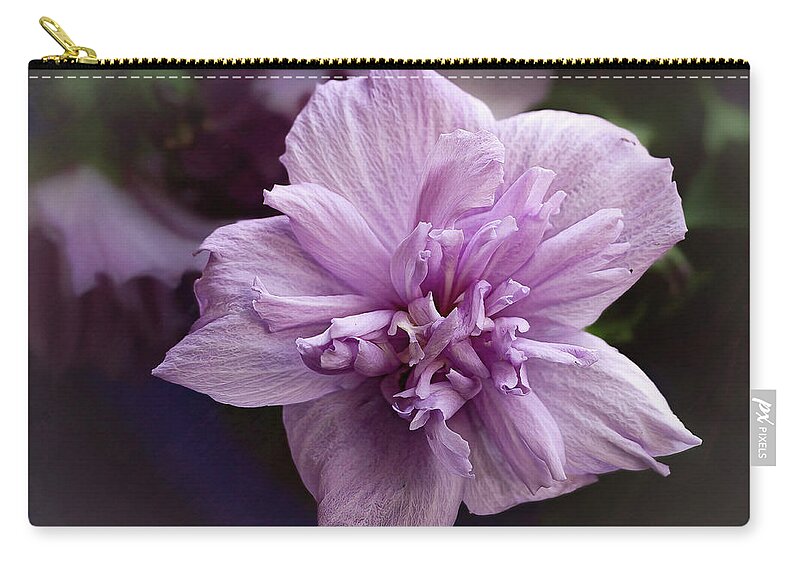 Rose Of Sharon Zip Pouch featuring the photograph Rose of Sharon by Cheri Freeman