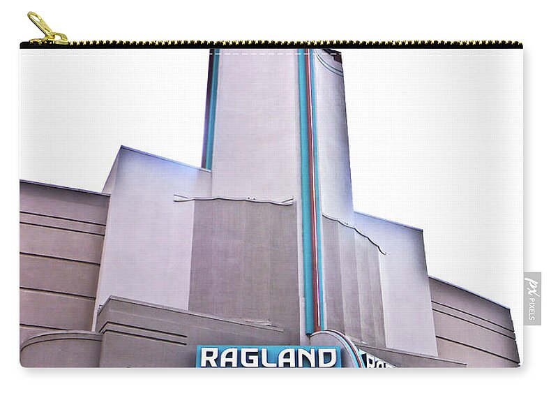 Theater Zip Pouch featuring the photograph Ross Ragland Theater by Joyce Dickens