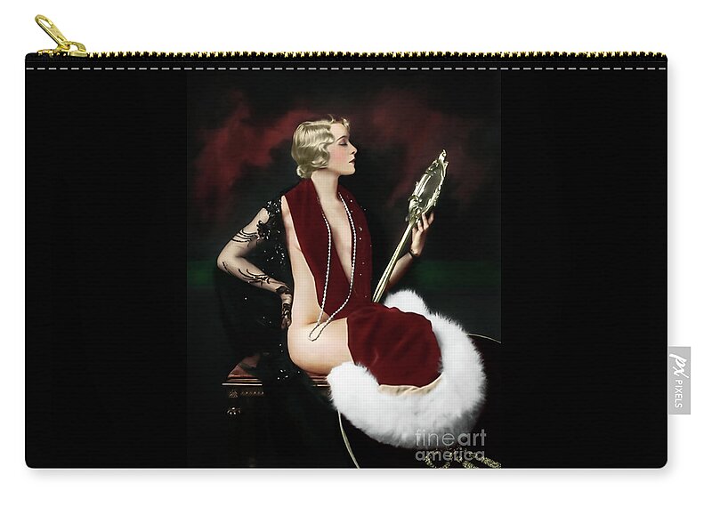 Vintage Carry-all Pouch featuring the photograph Ruby Muriel Finlay A famous Ziegfeld Girls by Franchi Torres