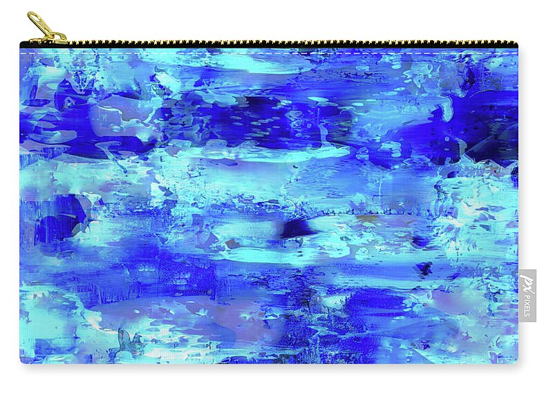 A-fine-art Zip Pouch featuring the painting Running With The Wind by Catalina Walker