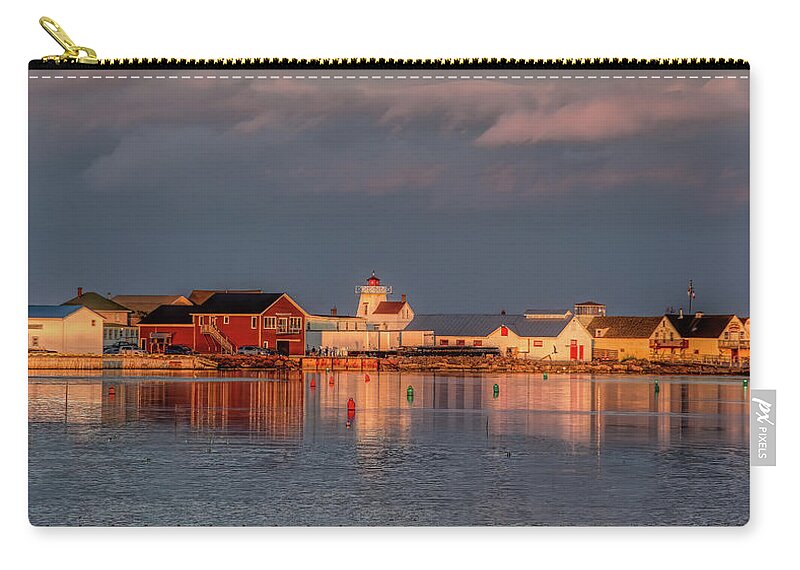 Pei Carry-all Pouch featuring the photograph Rustico Harbor in the Summer Golden Hour by Marcy Wielfaert