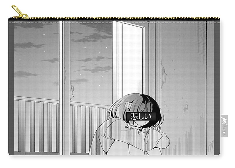 Sad Anime Girl Waifu Material Otaku Manga Aesthetic Gift Carry-all Pouch by  Doki Doki - Pixels