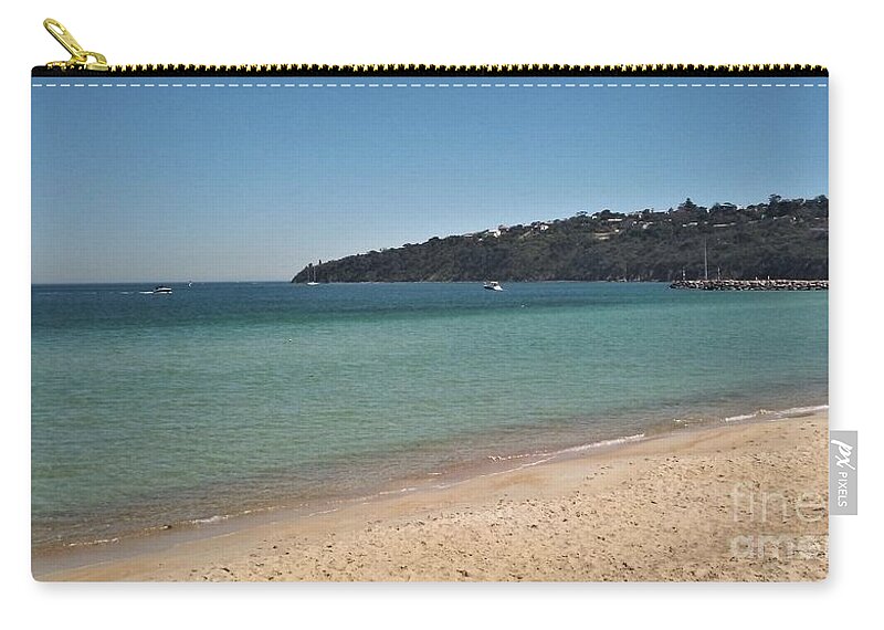 Beach Zip Pouch featuring the photograph Safety Beach Victoria  Australia 2021 by Julie Grimshaw