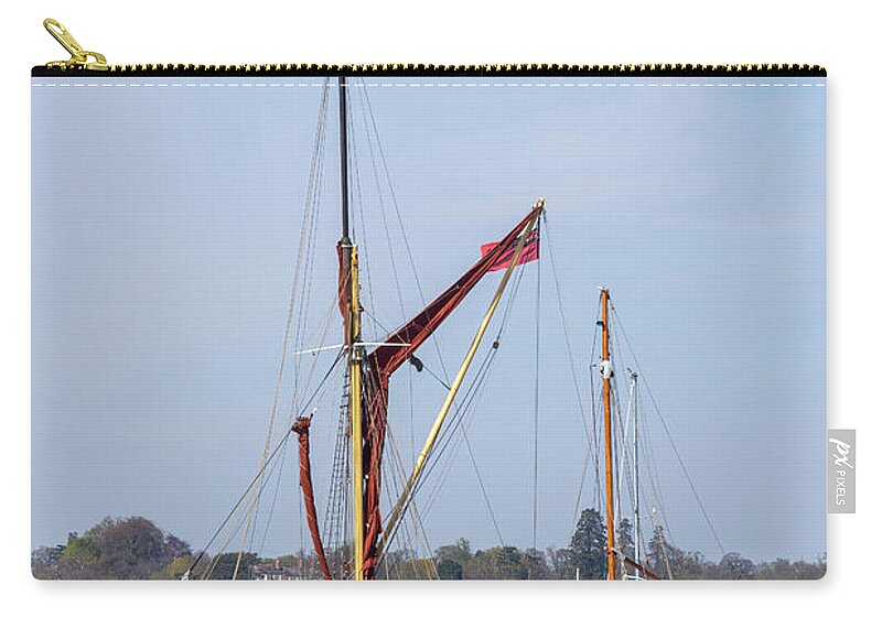 Cambria Zip Pouch featuring the photograph Sailing barge Cambria by Steev Stamford