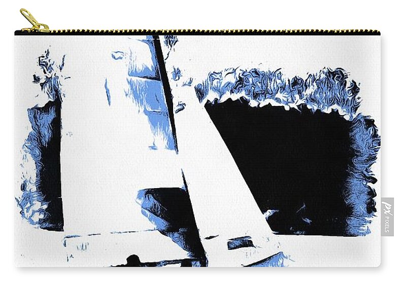 Sailing Zip Pouch featuring the photograph Sailing Mirage by John Handfield