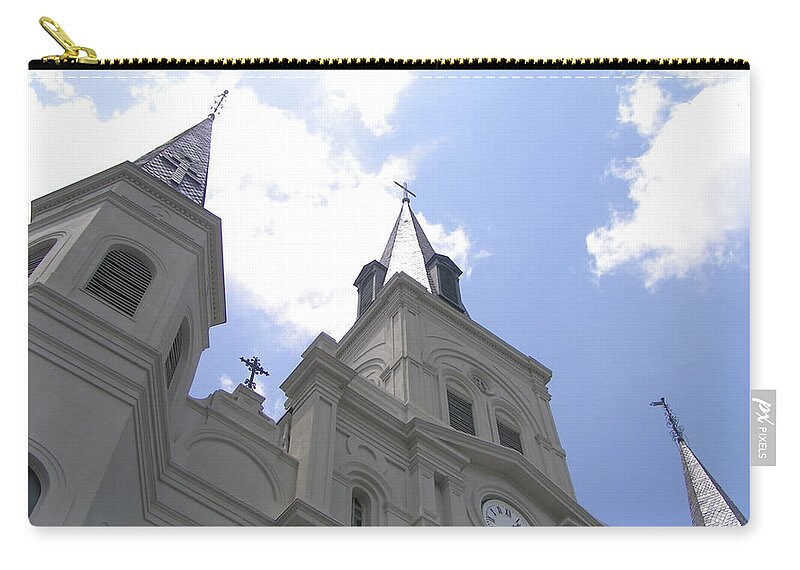 Saint Louis Cathedral Carry-all Pouch featuring the photograph Saint Louis Cathedral by Heather E Harman
