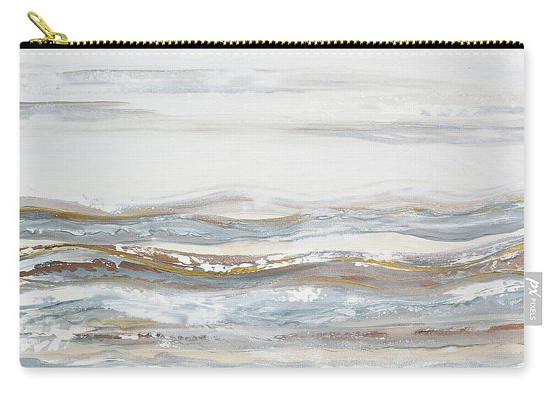 Abstract Zip Pouch featuring the painting Salt of the Earth by Christine Bell
