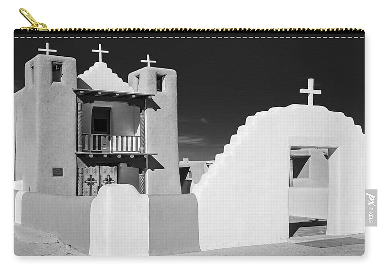 San Geronimo Carry-all Pouch featuring the photograph San Geronimo de Taos by Peter Boehringer