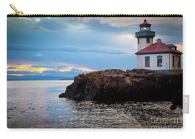 America Zip Pouch featuring the photograph San Juan Dreaming by Inge Johnsson