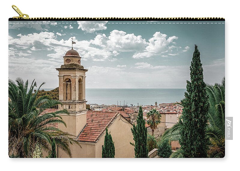Horizontal Zip Pouch featuring the photograph San Remo, Italy by Benoit Bruchez