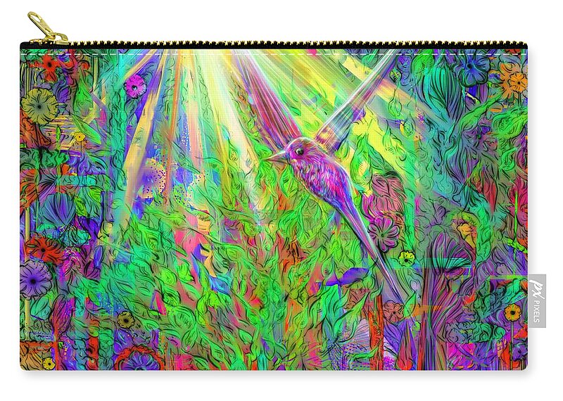 Sanctuary Carry-all Pouch featuring the digital art Sanctuary by Angela Weddle