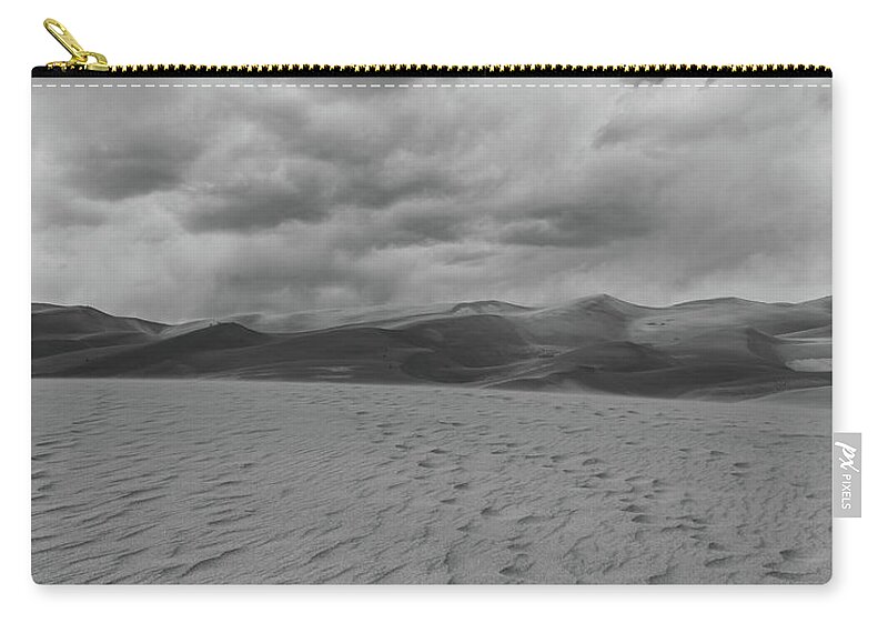  Zip Pouch featuring the photograph Sand Dune Footprints by William Boggs
