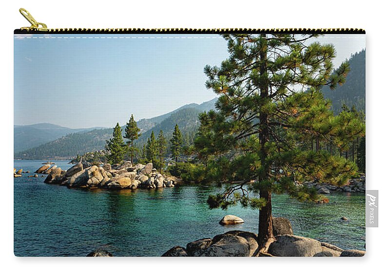 Lake Tahoe Carry-all Pouch featuring the photograph Sand Harbor Bay at Sunrise by Ron Long Ltd Photography