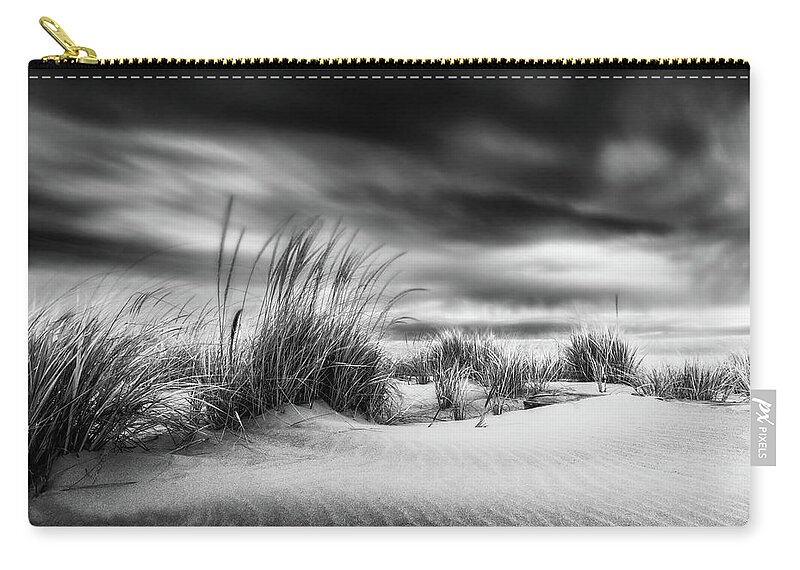 Plum Island Zip Pouch featuring the photograph Sandy Point Storm, Plum Is. by Michael Hubley